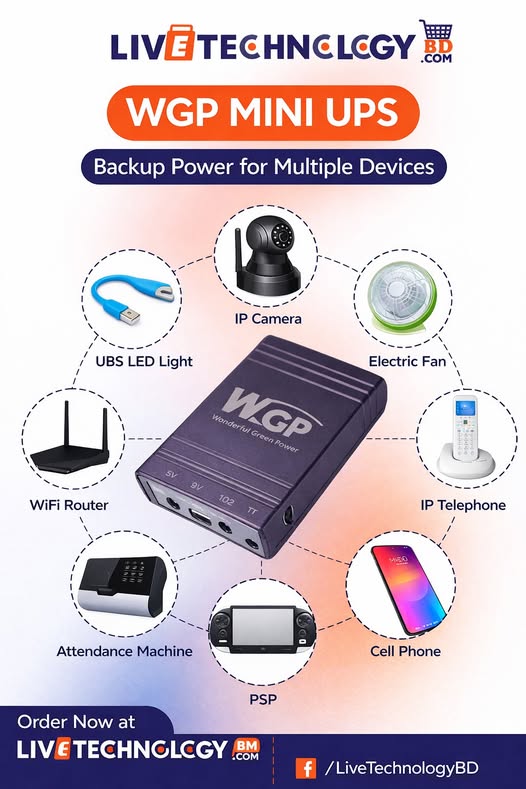 WGP Mini UPS (5V/9V/12V)